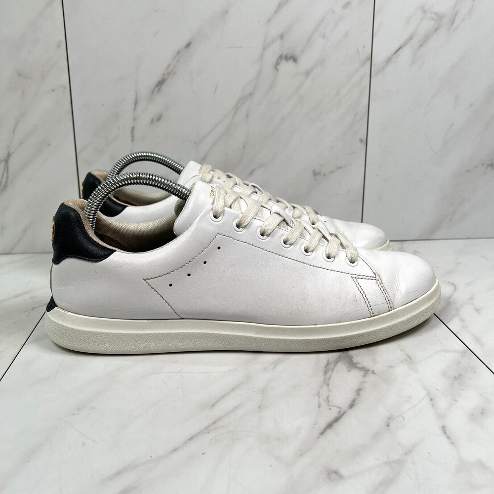 Tory Burch White and Black Athletic Shoes
